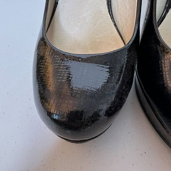 MICHAEL Michael Kors Midnight Blue Patent Platform Pump AG12J - Picture 7 of 8